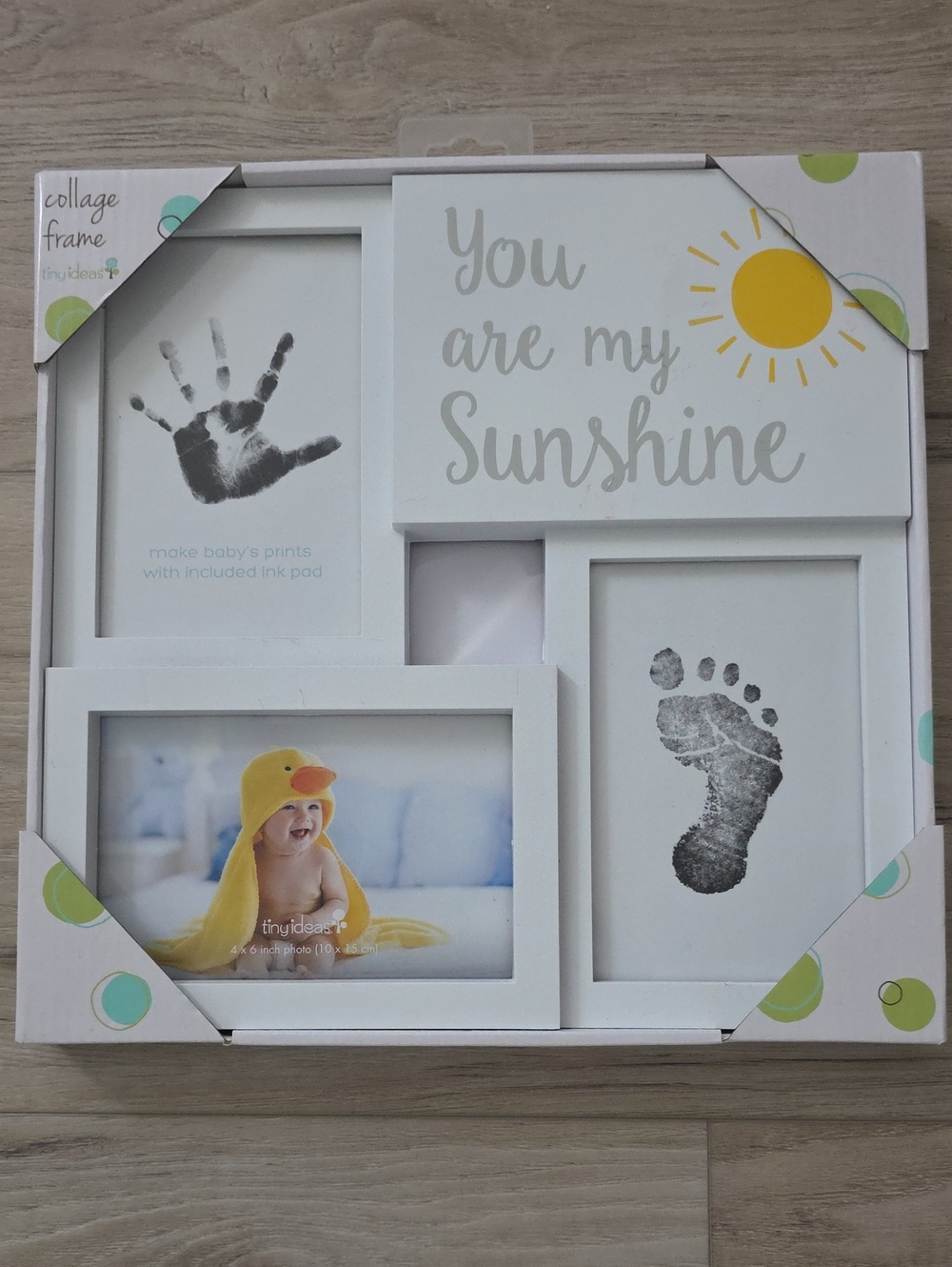 You Are My Sunshine Multi-Opening White Baby Collage Frame